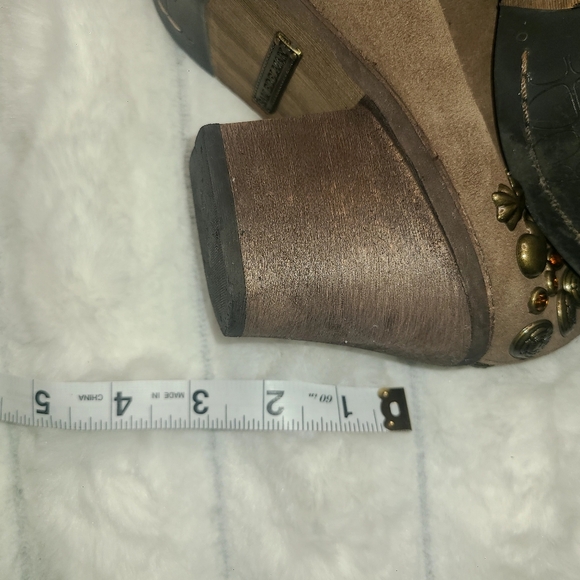 Sam Edelman Tan Heeled Boots with Studded Accents - Picture 7 of 14